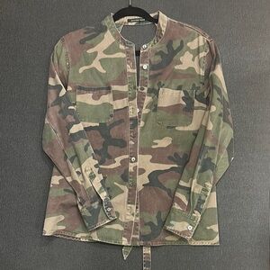 Marissa Webb Camouflage Military Jacket